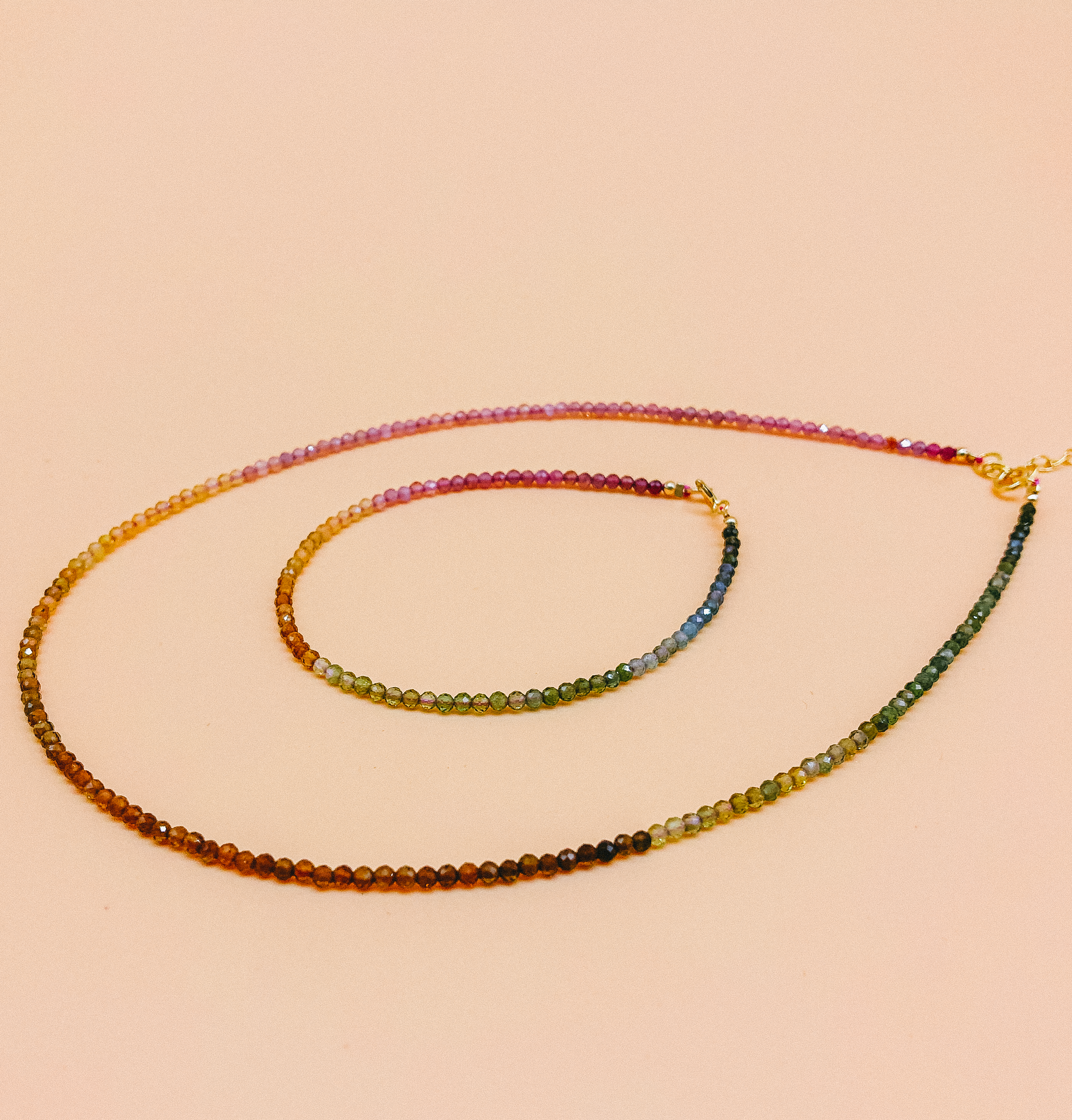 Rainbow Quartz Jewelry Set by Veronique