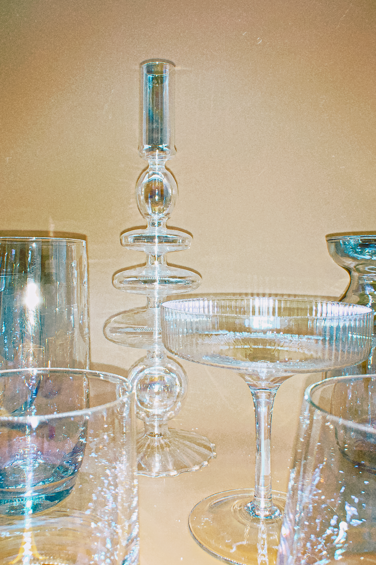 Holographic Champagne Coupe by PROSE Tabletop