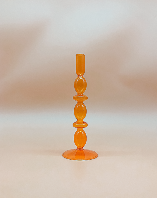 Vintage Tangerine Candle Holder by PROSE Tabletop