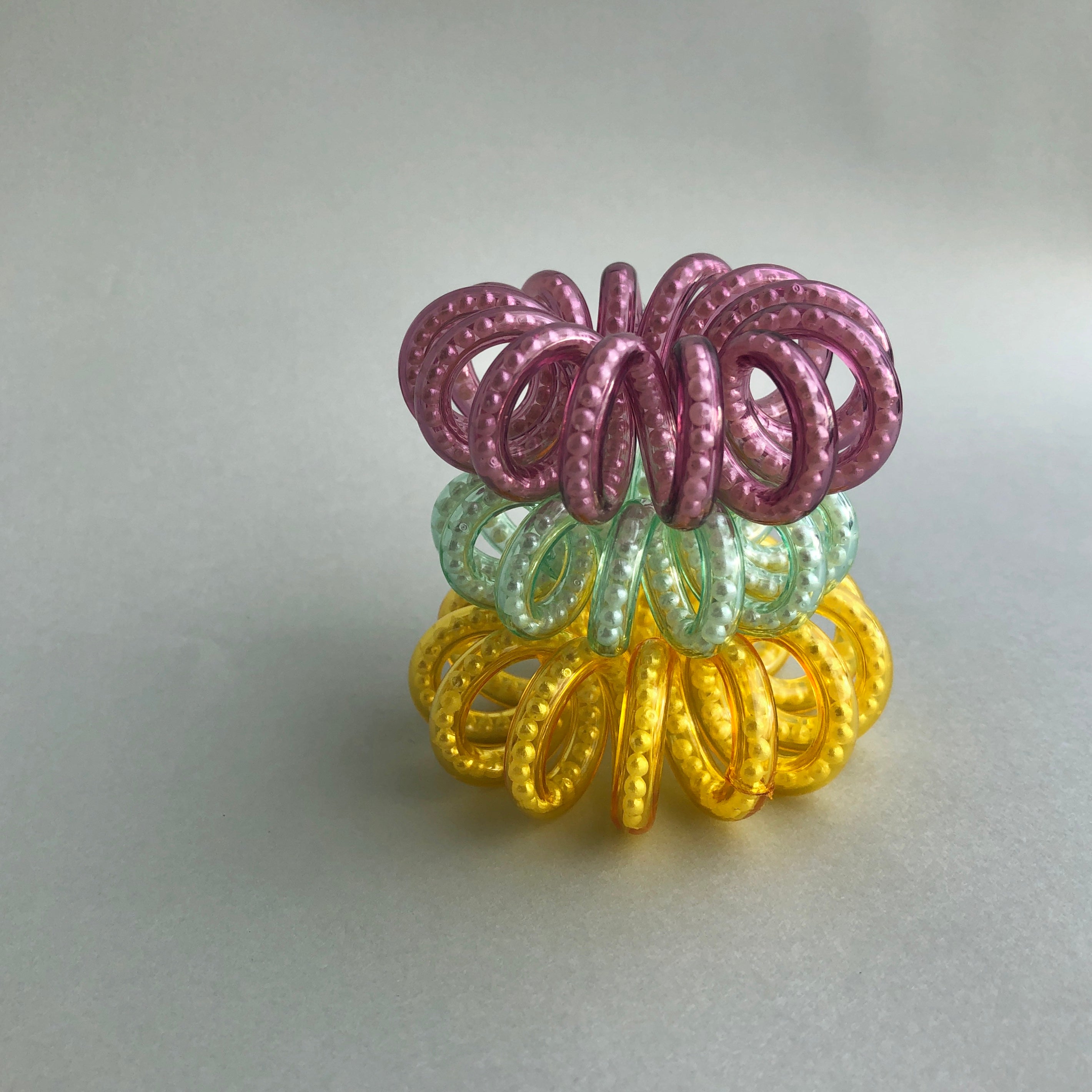Beaded Phonecord Hairties by Veronique