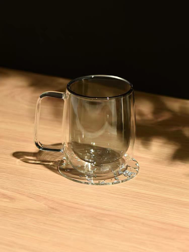 Insulated Curve Glass Mug by PROSE Tabletop