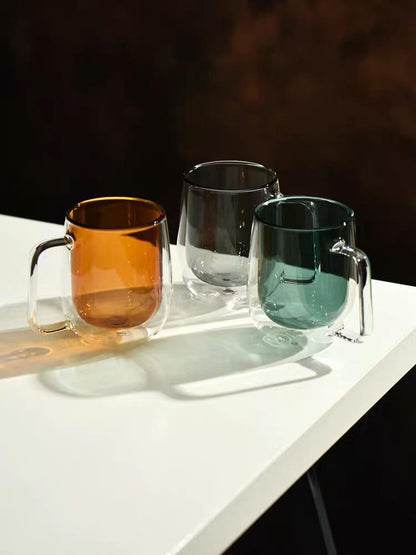 Insulated Curve Glass Mug by PROSE Tabletop