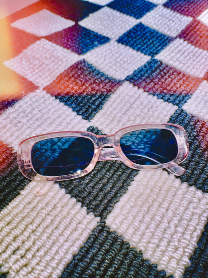 90s Rosé Acetate Sunglasses by Veronique