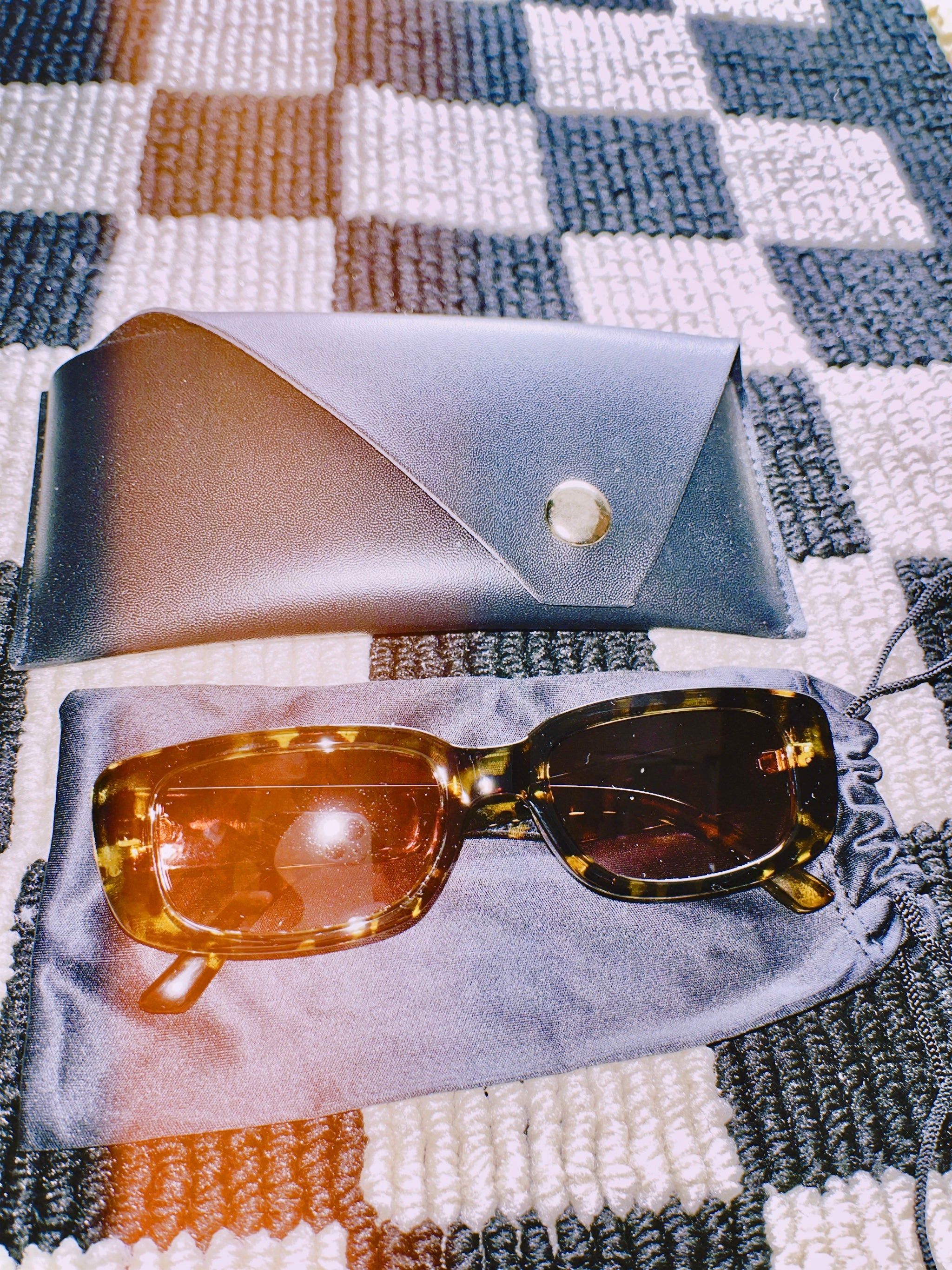 90s Rosé Acetate Sunglasses by Veronique
