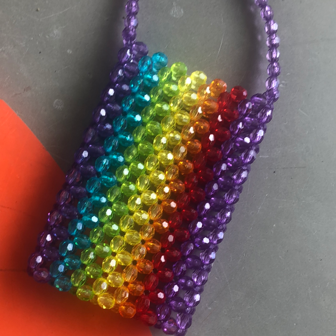 Rainbow Beaded Sling