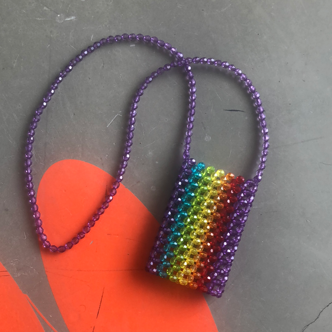 Rainbow Beaded Sling