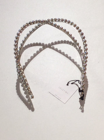 LELET NY Exes Ball Chain Headband (Rhodium)