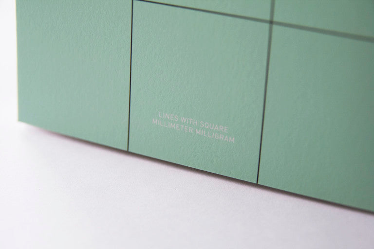 Lines notebook - Mint